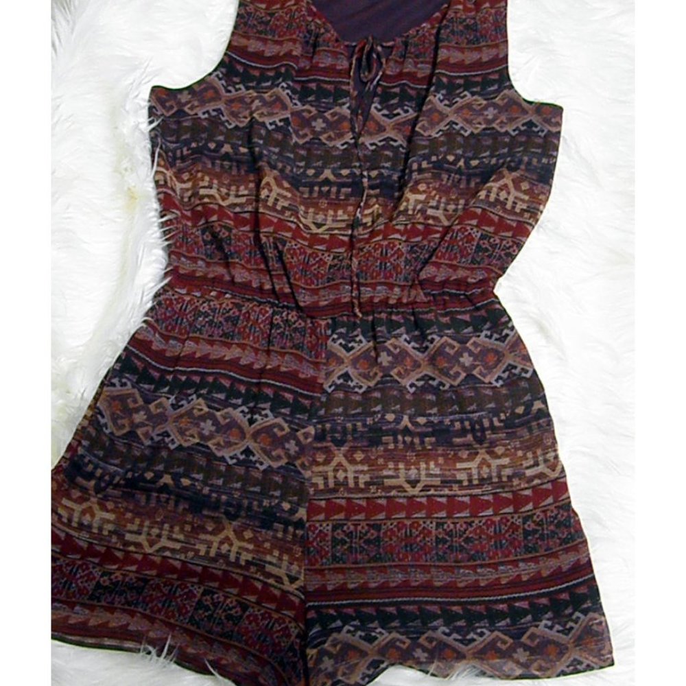 BCBG multi Color Crossover Romper - Picture 2 of 7